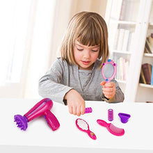 Load image into Gallery viewer, Liberty Imports Vogue Girls Beauty Salon Styling Fashion Pretend Play Set with Toy Hairdryer, Mirror and Styling Accessories
