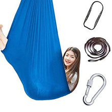 Load image into Gallery viewer, XMSM Sensory Swing for Kids Cuddle Therapy Hammock Chair for Autistic Children, Maximum Weight 440 Lbs 200 KG (Color : Blue, Size : 100x280cm/39x110in)
