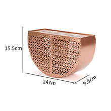 Load image into Gallery viewer, BTYAY Wrought Iron Hollow Creative Shaped Piggy Bank Metal Coin Bank Box Handwork Crafting for Gifts (Color : Gold)
