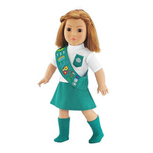 Load image into Gallery viewer, Emily Rose 18 Inch Doll Jr Junior Girl Scout Outfit for American Girl Doll Clothes | Dolls Clothes for American Girl Doll Clothes for Our Generation | Gift-Boxed!
