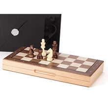 Load image into Gallery viewer, LOMJK Chess Set Wooden Chess, Luxurious Magnetic Foldable Chess Set, for Travel and Outing, 15.7 Inches, for Children Adults Chess (Color : Natural)
