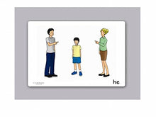 Load image into Gallery viewer, Yo-Yee Flash Cards - Pronouns Picture Cards for Language Acquisition for Toddlers, Kids, Children and Adults - Including Teaching Activities and More
