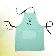 Load image into Gallery viewer, YARNOW Apron Cute Cartoon Kids Aprons Kitchen Baking Costume Waterproof Cooking Aprons for Kids Children (Green S) Green
