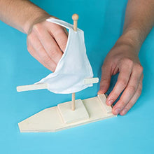 Load image into Gallery viewer, Fat Brain Toys Surprise Ride - Build a Wooden Sailboat Activity Kit Arts &amp; Crafts for Ages 5 to 8
