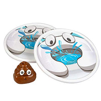 Hog Wild Sticky The Poo Toss and Catch - Poo Emoji Sticky Ball and 2 Toilet Catcher Targets - Ages 4+