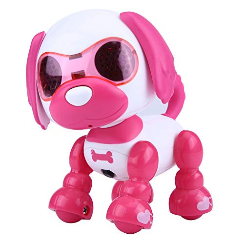 Robot Dog, Smart Puppy Toys LED Record Robot Pet for Kids Children(Rose Red) Full Car Toy Series