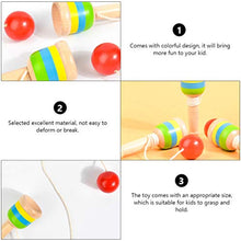 Load image into Gallery viewer, TOYANDONA 2pcs Mini Wood Catch Ball, Catch Ball Hand Eye Coordination Educational Toys Kendama Game Great for Kids Educational Toys
