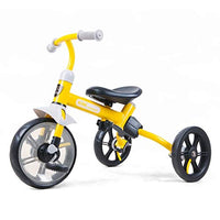 Children's Tricycle, Kids' Pedal Tricycle Balance 2-5Years Old Boys Girls Toy Car2 in 1 (Color : Yellow)