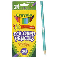 Crayola Colored Pencils, Assorted Colors, 24 Count, Case of 36 packs