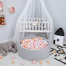 Load image into Gallery viewer, 100 pcs Ball Pit Balls (Champagne + Pearlescent Powder+ Pearlescent White) with 100 pcs (2 Pink + White) for Girl Gifts
