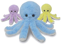 Fluffuns Octopus Stuffed Animal - Stuffed Octopus Plush - 12 Inches (Blue, Purple & Yellow)