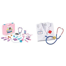 Load image into Gallery viewer, Learning Resources Pretend and Play Doctor Kit for Kids, Pink Doctor Costume, 19 Piece Set, Ages 3+ &amp; Doctor Play Set, Pretend Play, Imagination Play, 3 Pieces, Ages 3+
