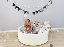 Load image into Gallery viewer, HARBOLLE Baby Ball Pit Memory Foam Ball Pool Soft Indoor Outdoor Baby Playpen, Ideal Gift Play Toy for Kids Children Toddler Infant, White
