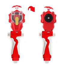 Load image into Gallery viewer, Battling Bey Burst Sparking Launcher and Grip , Battle Gyro Burst Grip and Light Sparking String Launcher Right Spin Top (Red)

