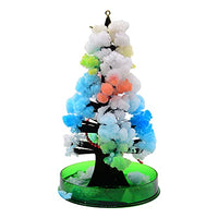 Qinday Magic Growing Crystal Christmas Tree, Presents Novelty Kit for Kids, Funny Educational and Party Toys, Xmas Novelty Creative DIY Gift for Boys Girls (Muti-Color Tree)