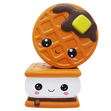 Load image into Gallery viewer, Serenilite Slow Rising Scented Squishy Toy - Cute and Cuddly Toys for Squeezing &amp; Stress Relief - 1 Piece (Smore and Waffle)
