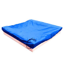 Load image into Gallery viewer, Cabilock Sandbox Cover Square Cover for Sand and Toys Away from Dust and Rain Sandbox Canopy with Drawstring Sandpit Pool Cover (Blue 200x200cm)
