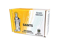 Agape Flashcards- Saints Study Flashcards: 100 of The Most Interesting and Inspiring Patron Saints | Pack of 100 Study Flashcards | Perfect for Learning Saints History and Lives | Made in USA