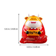 Load image into Gallery viewer, BESPORTBLE Chinese Zodiac Ox Piggy Bank Coin Bank Cow Cattle Statue Figurine Ceramic Piggy Bank Money Saving Bank for Kids Chinese Zodiac Year of The Ox New Year Ornament
