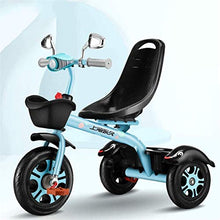 Load image into Gallery viewer, Children&#39;s Sports Tricycles, Pedal Bicycles with Music Lights, High-Carbon Steel Frame | Explosion-Proof Titanium Empty Wheels, Safe Load-Bearing 35KG,Color:Blue (Color : Blue)
