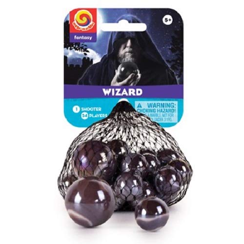 Mega Marbles Marble Net - Wizard. Includes 1 Shooter Marble and 24 Player Marbles.