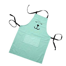 Load image into Gallery viewer, YARNOW Apron Cute Cartoon Kids Aprons Kitchen Baking Costume Waterproof Cooking Aprons for Kids Children (Green S) Green
