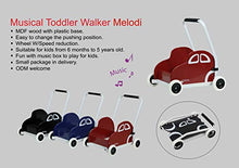 Load image into Gallery viewer, Englacha car Musical Toddler Walker, Baby Push Car with Built-in Musical Function and Speed Reduction Wheels, Red/White
