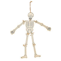 Color Your Own Wood Hanging Skelton - Crafts for Kids and Fun Home Activities