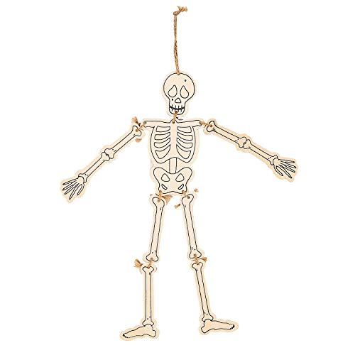 Color Your Own Wood Hanging Skelton - Crafts for Kids and Fun Home Activities