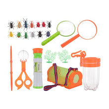 Load image into Gallery viewer, Happyyami Bug Catcher Kit Kids Outdoor Kit with Insect Cage Butterfly Net Magnifying Glass for Children Exploration Biology Learning Playing
