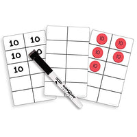 Essential Learning Products Write-On/Wipe-Off Ten-Frame Cards