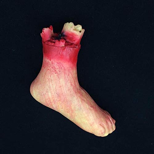 WHZ 25cm Halloween Horror Props April Fool Day Party Prop Body Parts Decoration Bloody Foot