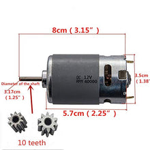 Load image into Gallery viewer, Universal 550 40000RPM Electric Motor RS550 12V Motor Drive Engine Accessory for RC Car Children Ride on Toys Replacement Parts
