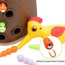 Load image into Gallery viewer, Zcaukya Magnetic Toddler Toy Game Set, Fine Motor Skill Preschool Toys,Woodpecker Catch and Feed Game, Magnetic Bird Caterpillars Toy Set for Girl and Boy 3 Years Old
