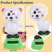 Load image into Gallery viewer, Decsun 2 PCS Solar Dancing Toys Cat Tiger Ornaments Figures Bobble Head for Window Party Car Desk Home Kids Gift (Tiger), TBB-FBA-356
