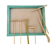 Load image into Gallery viewer, Mini Zen Garden Tool Rake Set, 6 Pieces, Rakes, Drawing Stylus, Sand Smoothing Push Rake
