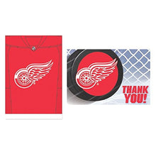 Load image into Gallery viewer, &quot;Detroit Red Wings Collection&quot; Party Invitation &amp; Thank You Cards
