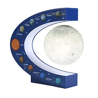 Cashiny LED Moon Magnetic Levitation Floating Globe Night Light Electronic Anti Gravity Ball Lamp Decor (US Adaptor)