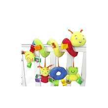 Load image into Gallery viewer, Sugio Infant Baby Worm Crib Bed Around Rattle Bell Cartoon Insect Stroller Hanging Stuffed Wrap Spiral Safety Toys
