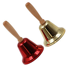 Load image into Gallery viewer, BESTOYARD Call Bell Christmas Rattle Simple Rattle with Wooden Handle Xmas Rattle for Party Favors 2Pcs Hand Bells for Seniors
