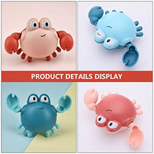 Load image into Gallery viewer, Toyvian Bathtub Wind- up Toys Crab Bath Toy Pull Back Crab Toy Clockwork Water Playset Toy Early Educational Development Toys for Toddlers Kids 3pcs
