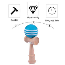 Load image into Gallery viewer, BESPORTBLE Wooden Kendama Toy Japanese Cup Mini Catch Ball Hand Eye Coordination Ball Tribute Kadoma Game Skill Toy for Christmas Kids Parent-Child Activities Sky-Blue
