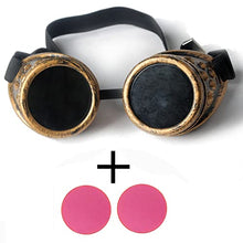 Load image into Gallery viewer, OMG_Shop Rustic Steampunk Goggles Cosplay Festival Goth Vintage Goggles(Bronze)
