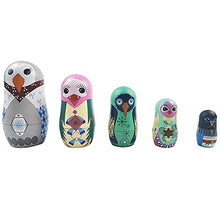Load image into Gallery viewer, Plastic Nesting Dolls for Kids,Set of 5 Cute Animal Russian Doll,Stacking Plastic Handmade Matryoshka Dolls, Great Birthday Gifts for Children Toys (Multi Owl)
