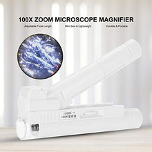 Load image into Gallery viewer, Handheld 100X Magnifier with Light for Kids, Mini Pocket Microscope for Children Aged 3-12 Years Old Student Gifts
