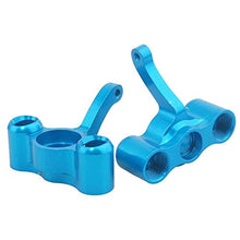 Load image into Gallery viewer, Toyoutdoorparts RC 166011(06043) Blue Alum Steering Hub Carrier(L/R) Fit HSP 1:10 Nitro Buggy
