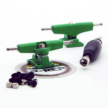 Load image into Gallery viewer, Peoples Republic P-REP 29mm Performance Tuned Fingerboard Trucks - Green
