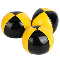 CHICIRIS Juggling Ball Set, Yellow Black Soft and Smooth Juggling Ball for School for Beginner for Student for Learning to Juggle