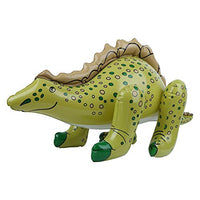 Simulation Inflatable Dinosaur, Children Toy,(Stegosaurus with a Row of Teeth on The Green Back)