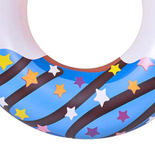 Load image into Gallery viewer, 53Inch Pool Floats Donuts Swim Rings Floats Adult Donut Raft Rings for Kids Adults Swim Tubes Inflatable Beach Swimming Party Raft Floaties
